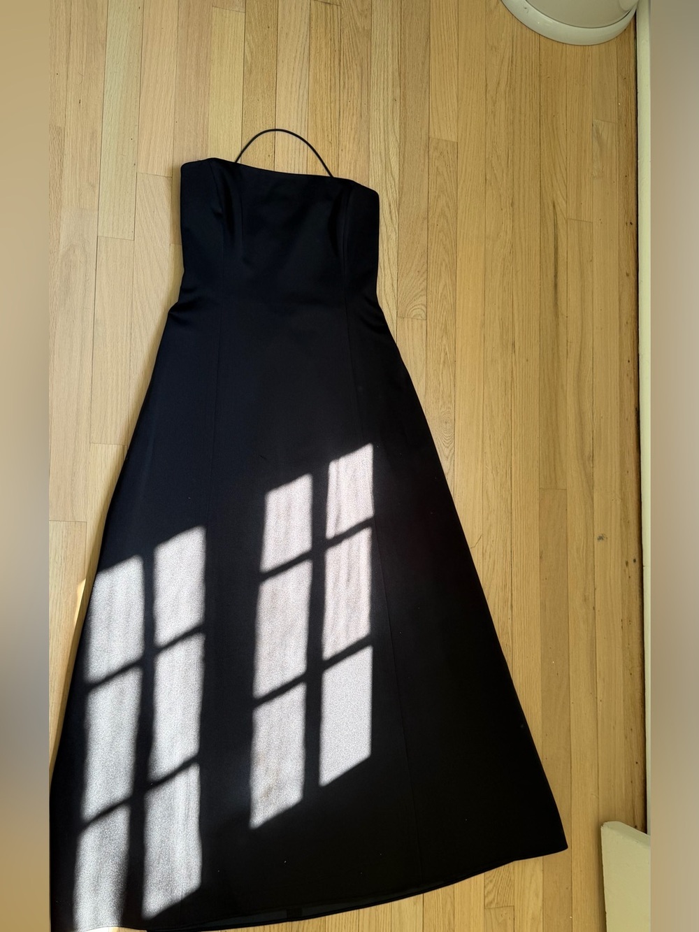 Laundry By Shelli Segal Black Strapless A-Line Gown